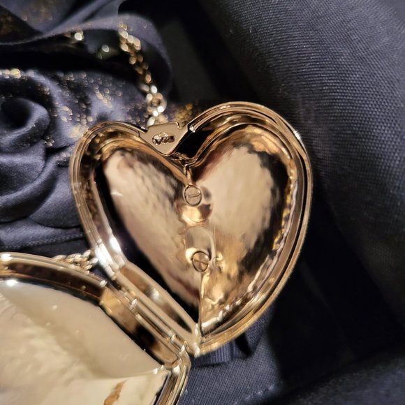 22C Chanel CC Long Necklace Heart Locket - AB7531 B07266 - Picture 5 of 16